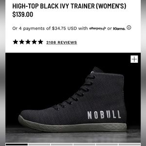NoBull Black High Top Trainer
